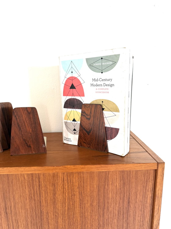 10 fermalibri vintage in palissandro, Kai Kristiansen '60 – Librerie, Wood, Metal (photo 4 of 5)