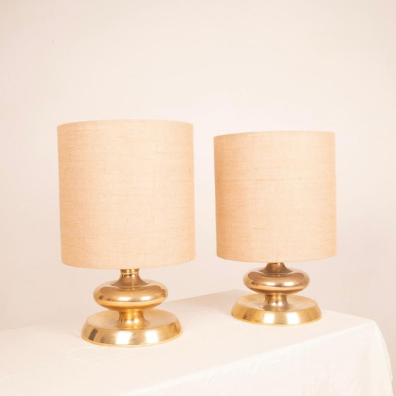 Lampade da tavolo dorate di Luci Italia, 1970 – Vintage (photo 8 of 17)