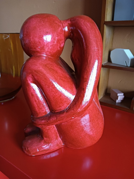 Image 1 of Desnudo femenino rojo