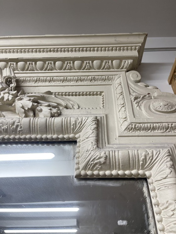 Image 1 of Miroir ancien XXL avec moulures