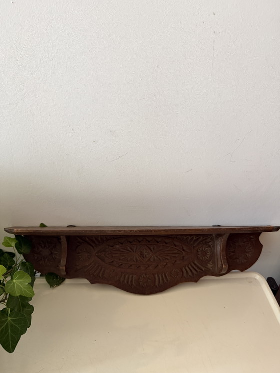 Image 1 of Vintage wooden wall shelf
