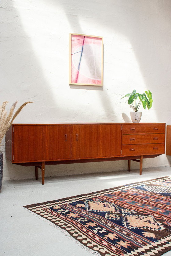 Image 1 of Vintage teak sideboard chest of drawers Fristho Modulus Danish 60s