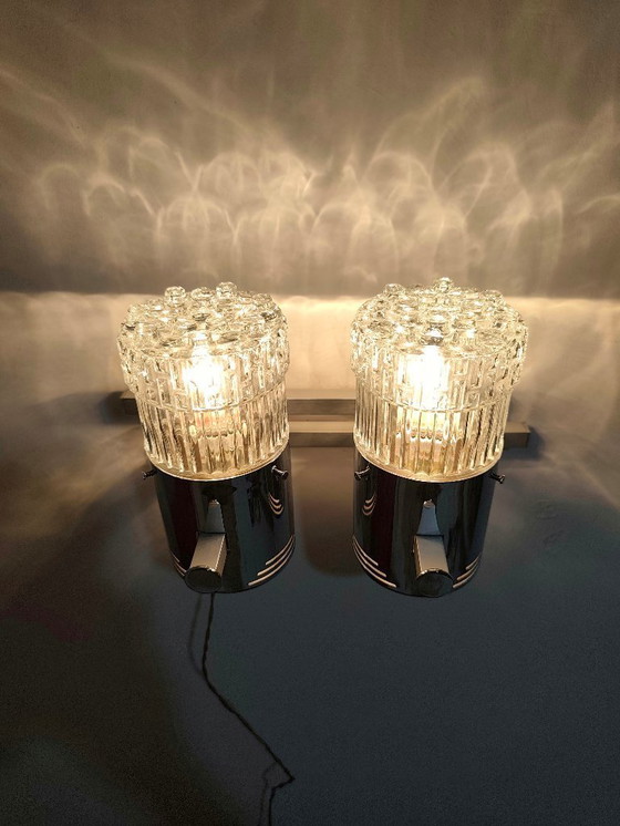 Image 1 of Lámpara de techo de cristal. España, años 50.