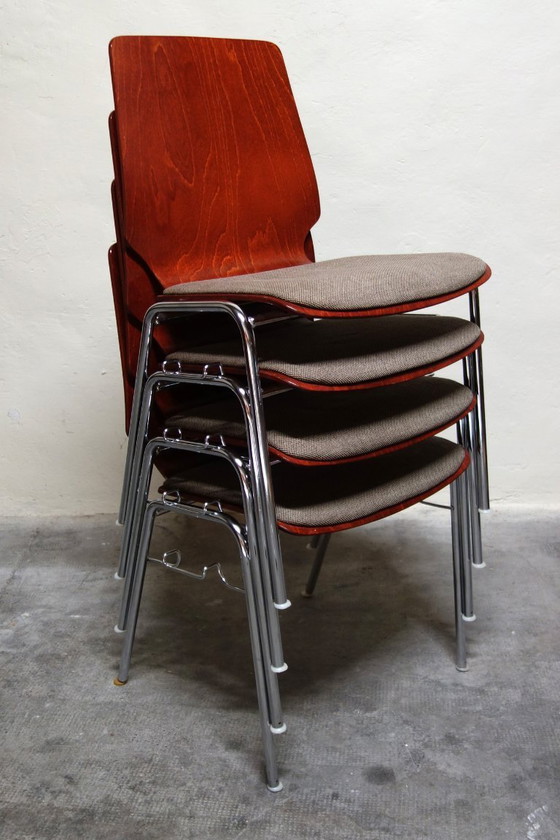 Image 1 of Set of 4 Hiller Chairs, Germany, 1970s