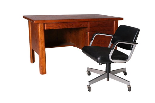 Bureau avec chaise de bureau, années 1970, États-Unis