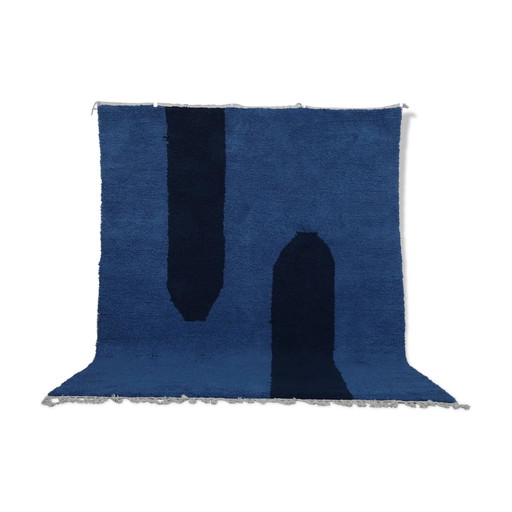Moroccan handmade wool rug 3 x 2 m