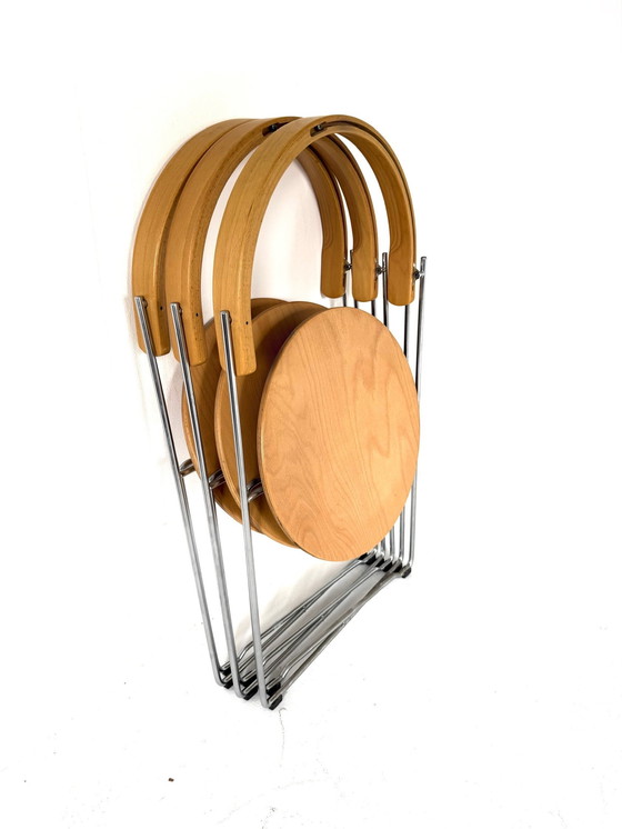 Image 1 of 6x Silla plegable de diseño 'Soley', Kusch & Co '80