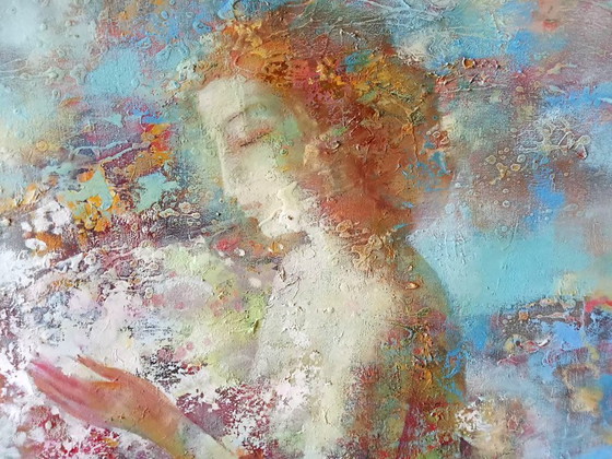 Original Oil Painting Abstract Expressionism Symbolism Girl Spring – Paintings & Drawings, Canvas (photo 5 of 10)
