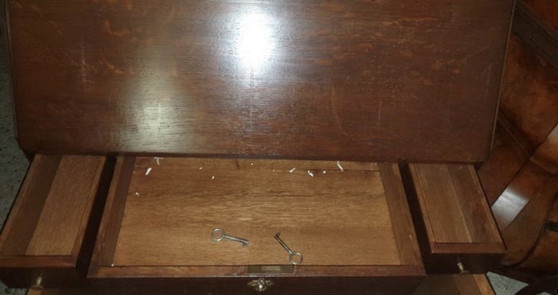 Image 1 of Solid Oak Secretary