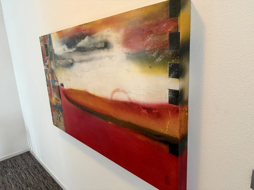 Panel painting by Theo Koster