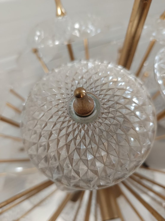 Image 1 of Vintage Sputnik snowball pendant lamp - Val Saint Lambert