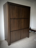 Mobiletto portaoggetti Goossens color argilla trasparente - Mobiletto porta stoviglie