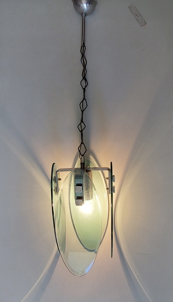 Image 1 of Suspension italienne Fontana Arte des années 1970