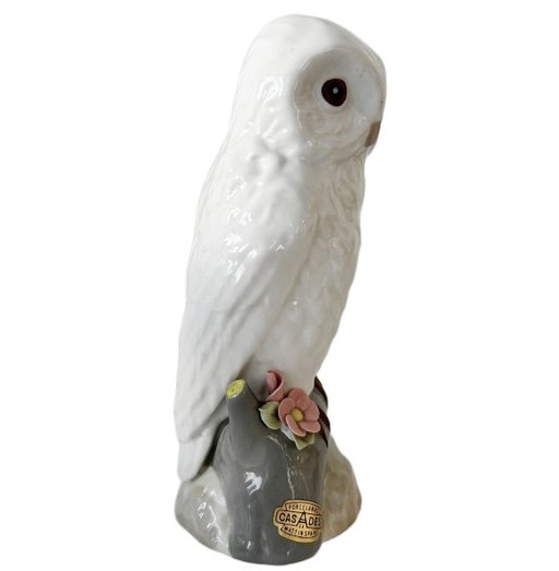 Figurine de chouette harfang des neiges Casades espagnole vintage en porcelaine, années 1970
