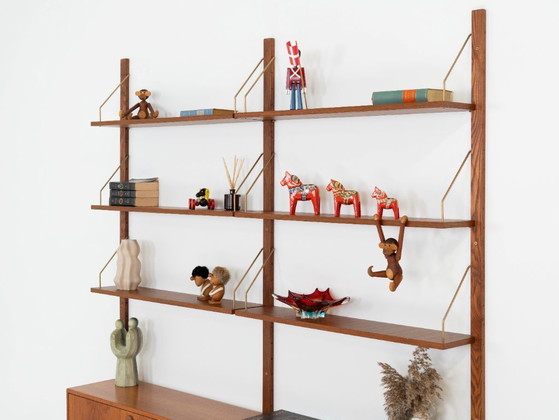 Modulaire wandkast van teakhout, Deens design, jaren 60, ontworpen door Rud Thygesen en Johnny Sørensen, (photo 7 of 32)