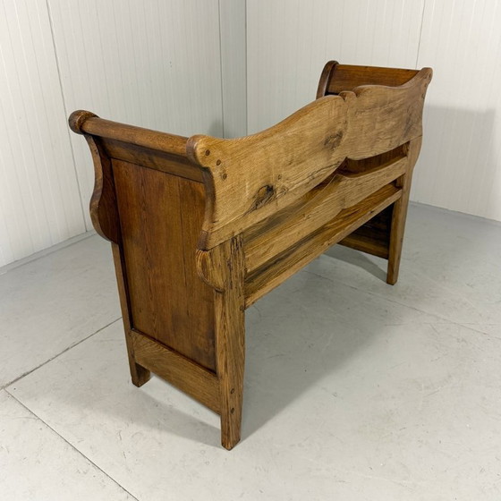Image 1 of Antique oak bench 1900's