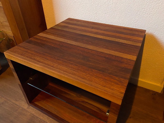 Table d'appoint / meuble audio vintage Leolux (modèle 576-901), Tables d'appoint, Exotique, Bois, Beige (photo 8 sur 14)