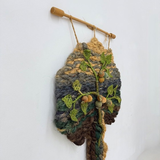 Image 1 of Wandteppich in Form eines Baumes, 1970er Jahre