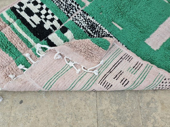Alfombra verde hecha a mano de 300x300 cm. – Wool (photo 5 of 8)