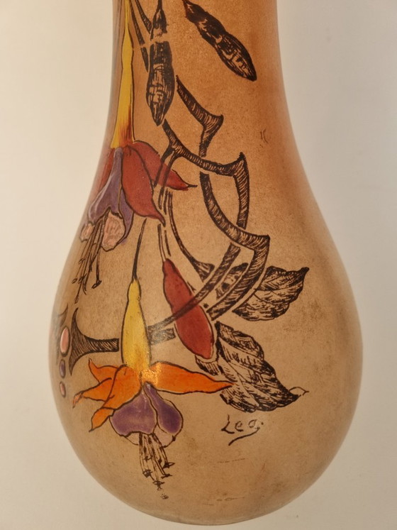 Image 1 of Beautiful Art Deco glass vase by Legras & Cie., circa 1920