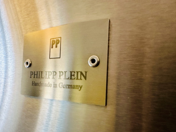 Image 1 of Lampada da terra barocca in acciaio inox LOUIS X di Philipp Plein 185 cm