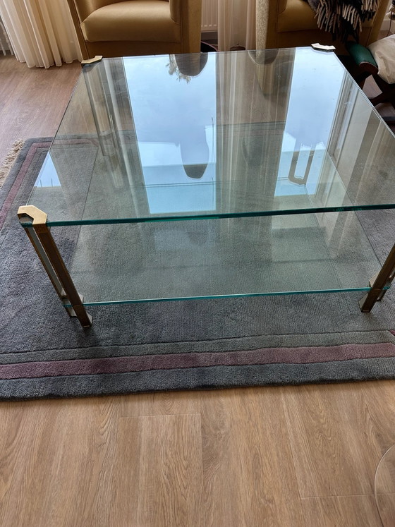 Peter Ghyczy tables 60x60 and also 100x100, Side tables, Glass, Transparent (photo 5 of 5)