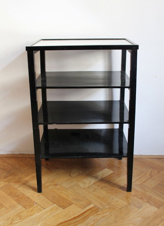 Table d'Appoint / Étagère Vintage Moderniste Tchécoslovaque, 1940s – Tables d'appoint, Glass (photo 7 of 9)
