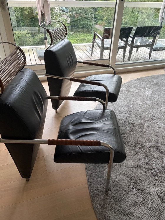 Zanotta Sillones – Leather, Metal (photo 3 of 5)