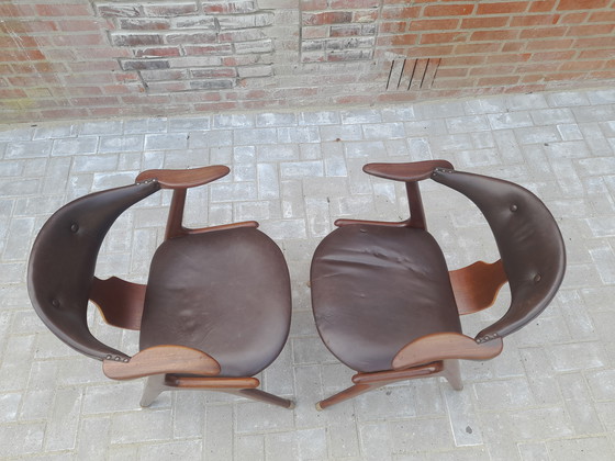 Image 1 of Zwei Kuhhornstühle von Louis van Teeffelen