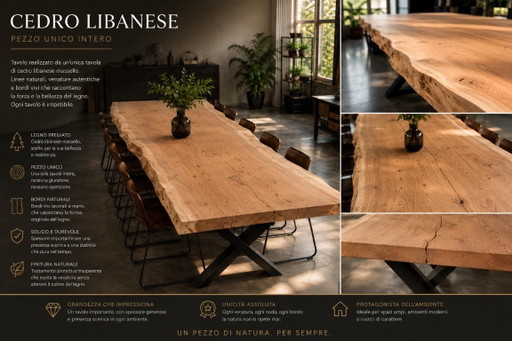Lebanese Cedar Wood Slabs – eettafels