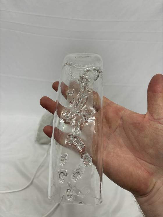 Image 1 of Set van 2 vintage Doria Leuchten ijsglas wandlampen jaren 60