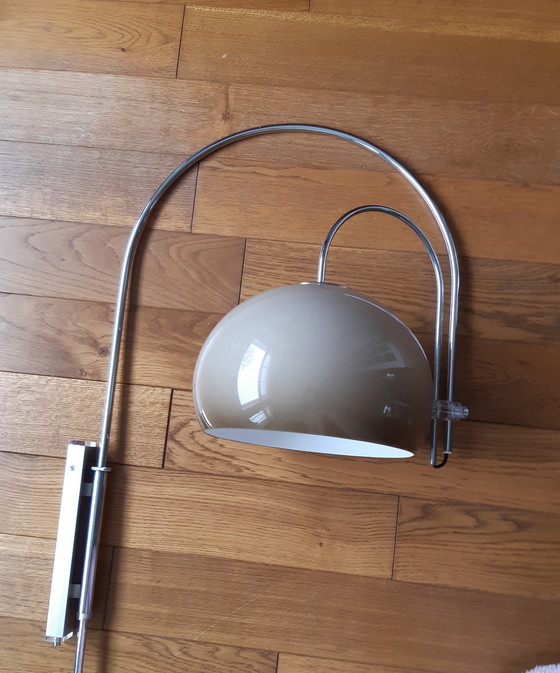 Image 1 of Vintage Design Dijkstra Dubbel Boog Wandlamp, 1970S