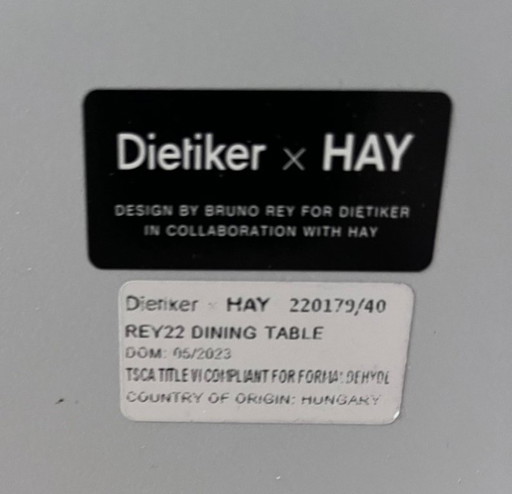 Rey table HAY - slate blue