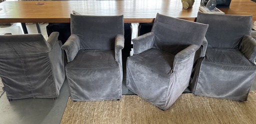 8 pieces of very comfortable Linteloo Design armchairs Durable