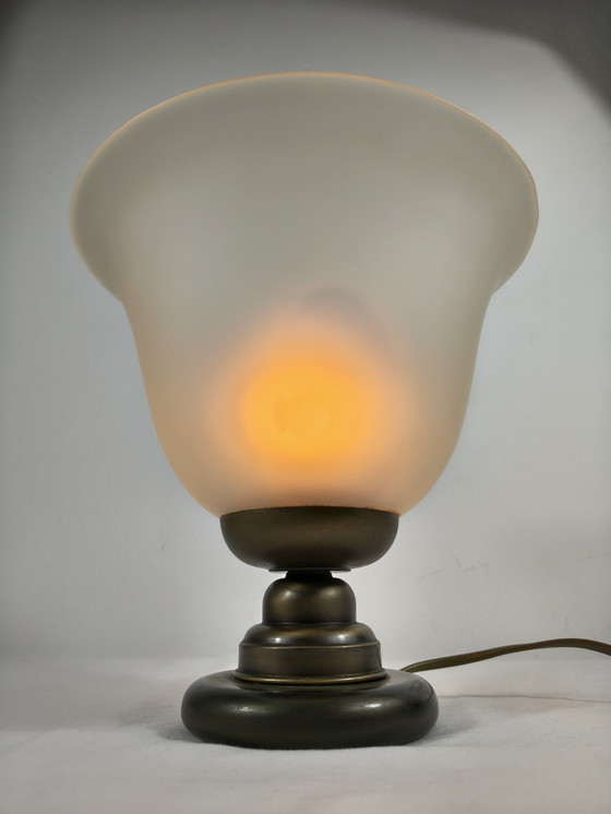 Image 1 of Vintage Art Deco Uplight Table Lamp Lucie N08