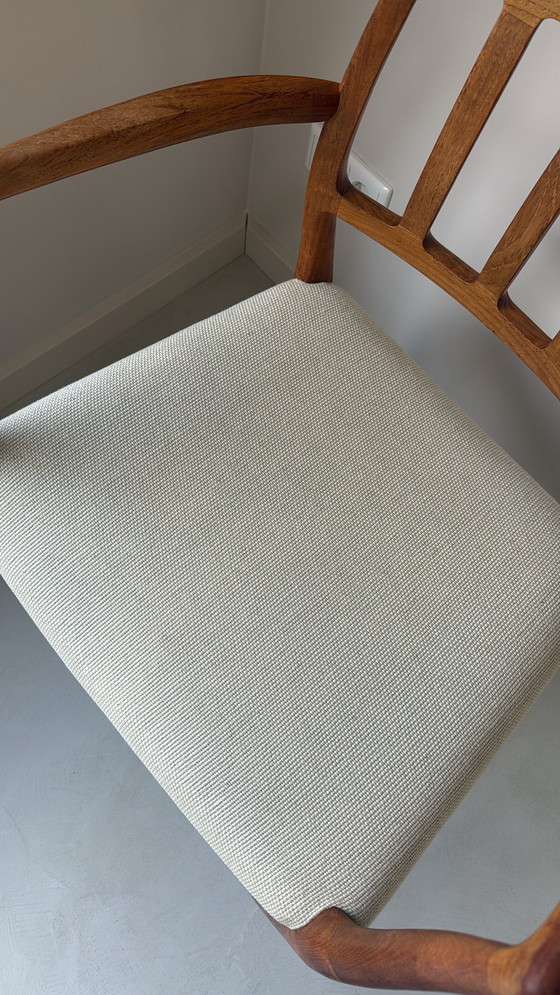 Image 1 of Niels Otto Møller teak wooden armchair model 66