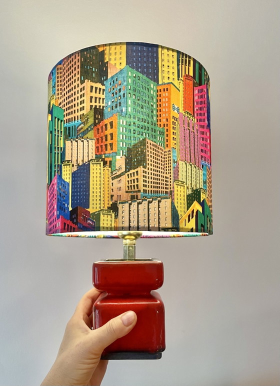 Jasba vaaslamp - Werkt op batterijen - Cityscape collectie | 32 cm – Jasba - West Germany, Tafellampen, Brass (photo 4 of 13)