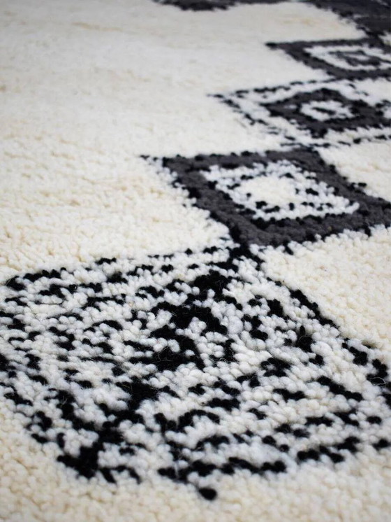 Wit handgemaakt traditioneel wollen vloerkleed 300/200cm – Vloerkleden en tapijten, Wool (photo 7 of 9)