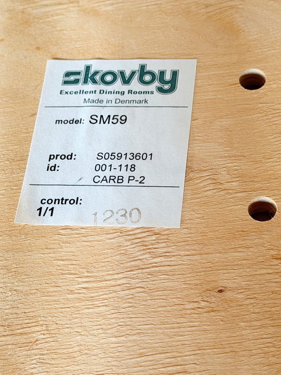Image 1 of 4 sedie da pranzo Skovby De Soho dal design scandinavo-danese