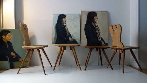 Image 1 of Brutalist farm chairs Tyrol 4