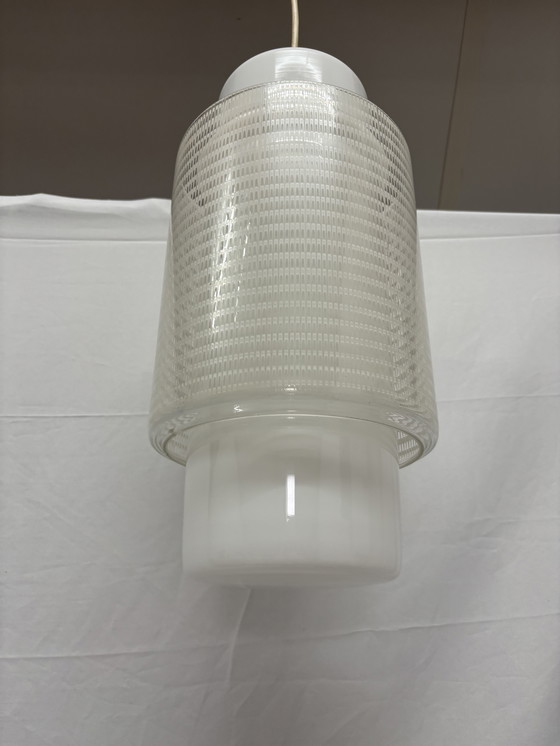 Image 1 of Lampada a sospensione cilindrica vintage, design di Wilhelm Wagenfeld