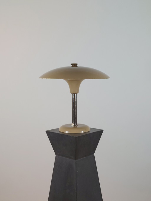 Bauhaus Tischlampe Max Schuhmacher Art Deco 1930er