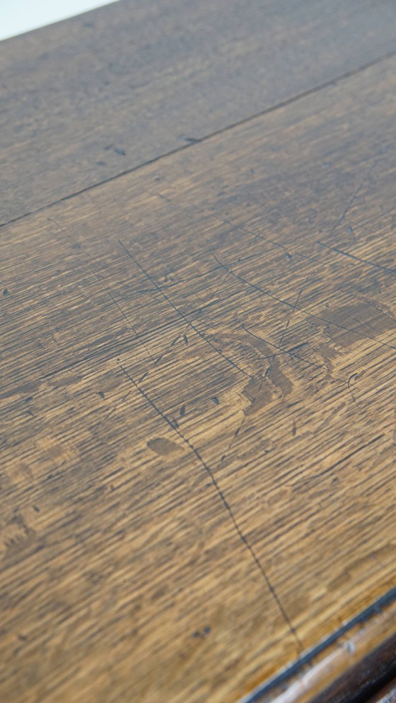 Image 1 of Table d'appoint/meuble de couloir ancien en chêne anglais du 19e siècle