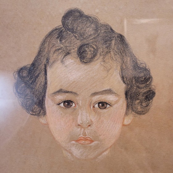 Image 1 of Drawing on paper “Girl”, 1935 – France