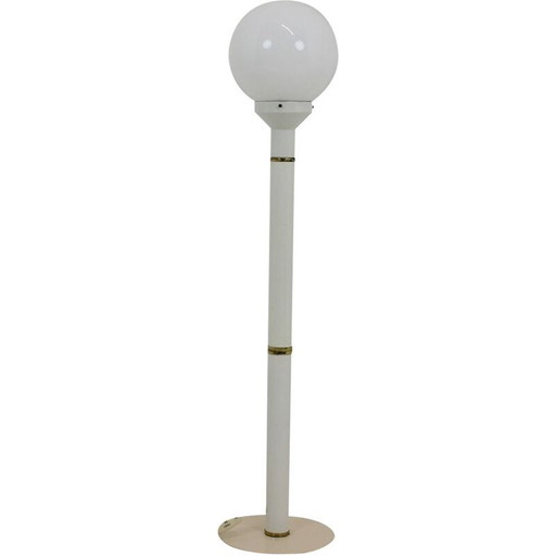 Vintage metal and glass floor lamp, Czechoslovakia 1970