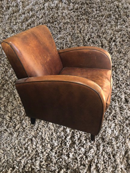 Image 1 of Schapenlederen fauteuil 