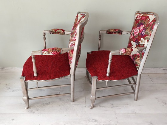 Image 1 of Paar Louis XV Cabriolet-Sessel