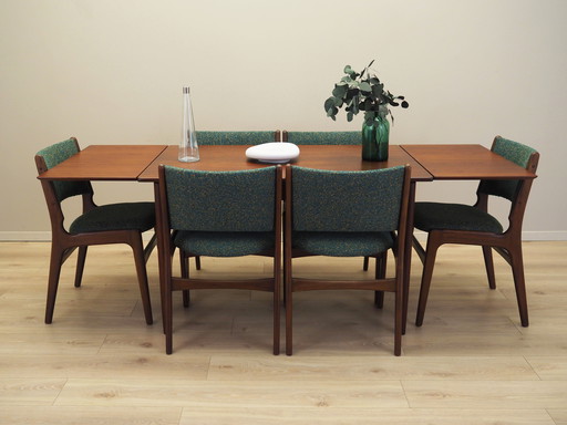 Set of Six Mahogany Chairs, Danish Design, 1970s, Designer: Henning Kjærnulf
