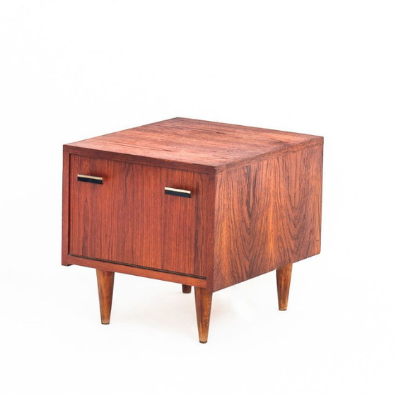 Vintage teakhouten nachtkastje in Scandinavische stijl - Frankrijk, jaren 60 – Bijzettafels, Wood (photo 2 of 11)