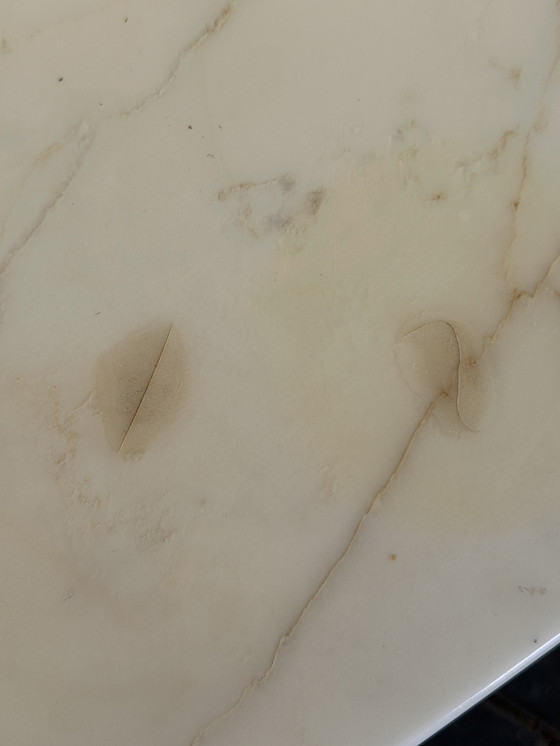 Image 1 of Vintage Coffee Table Marble Chrome